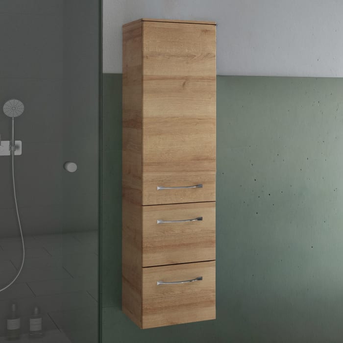 Pelipal Serie 6005 Midischrank 30 x 121 cm mit 1 Drehtür und 2 Auszügen