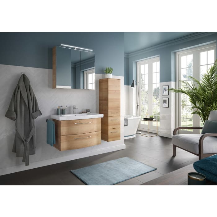 Pelipal Serie 6005 Midischrank 30 x 121 cm mit 1 Drehtür und 2 Auszügen