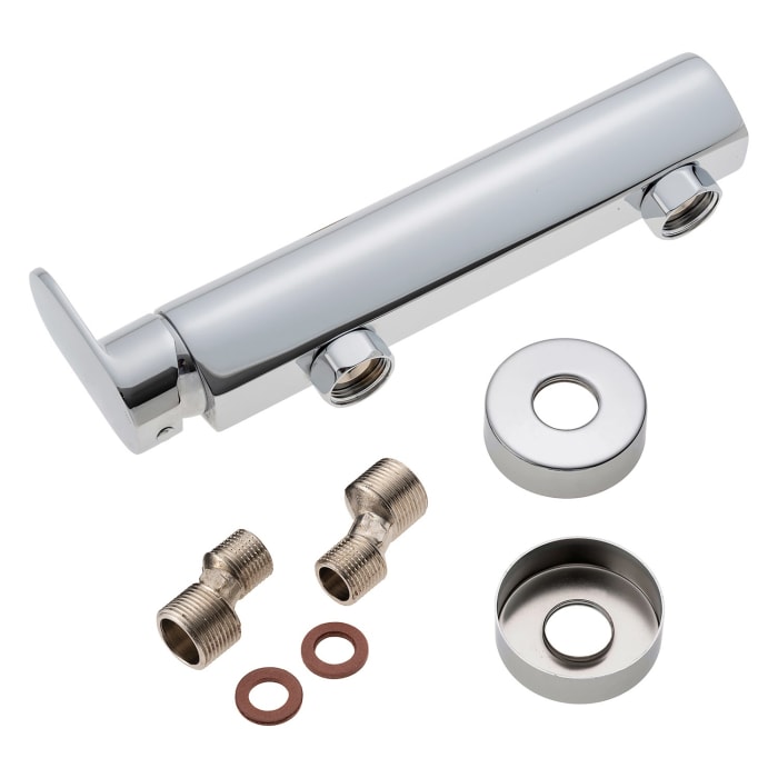 pianura Aora Brause-Einhebelmischer Aufputz mit Brauseanschluss