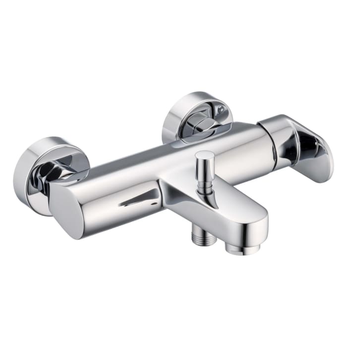 pianura Aora Badewannen-Einhebelmischer Aufputz mit Brauseanschluss