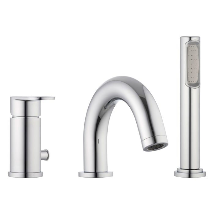 pianura Aora Dreiloch-Wannenrand-Einhebelmischer inkl. Brausegarnitur