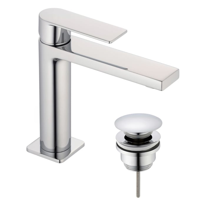 pianura Giulia Waschtisch-Einhebelmischer, wassersparend inkl. Pop Up Ablaufventil