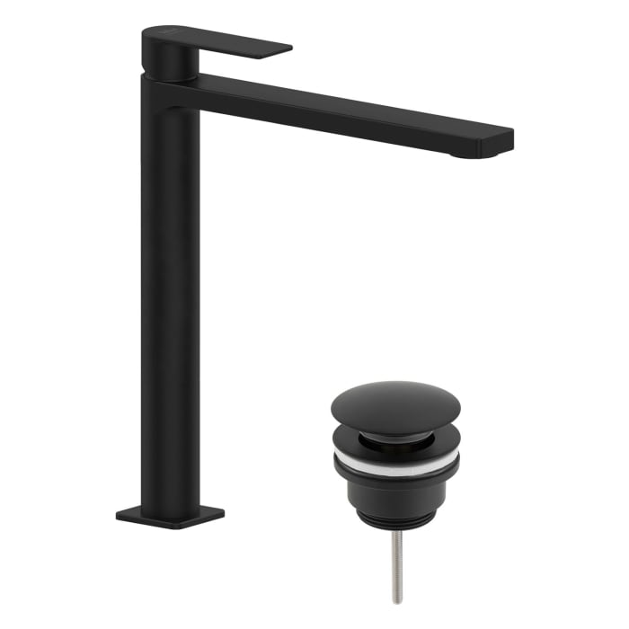 pianura Giulia Waschtisch-Einhebelmischer, wassersparend XXL inkl. Pop Up Ablaufventil