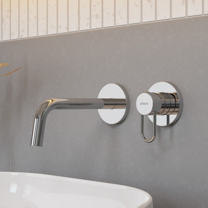 pianura Stella Waschtisch-Wandarmatur 17,8 cm inkl. Grundkörper, wassersparend