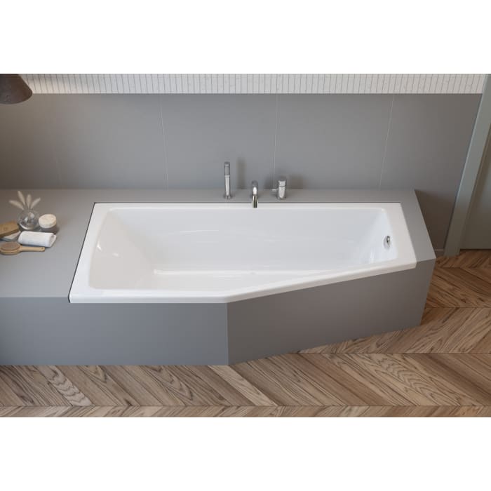 pianura Gina Raumsparwanne 170 x 75 cm Ecke links