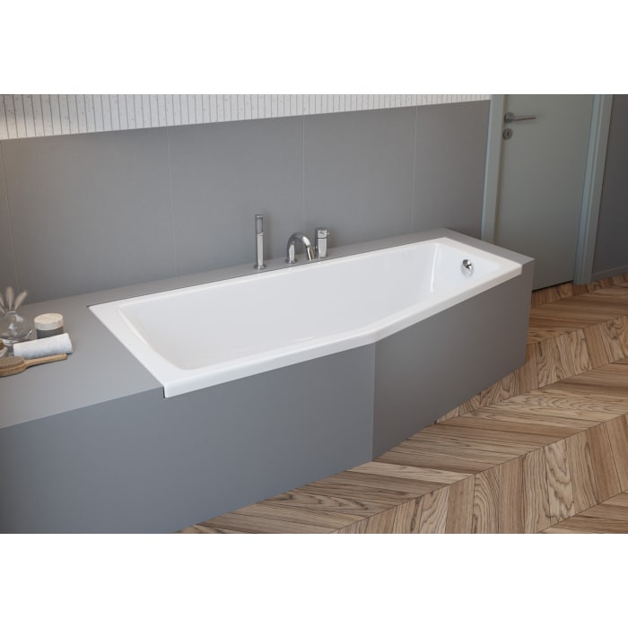 pianura Gina Raumsparwanne 170 x 75 cm Ecke links