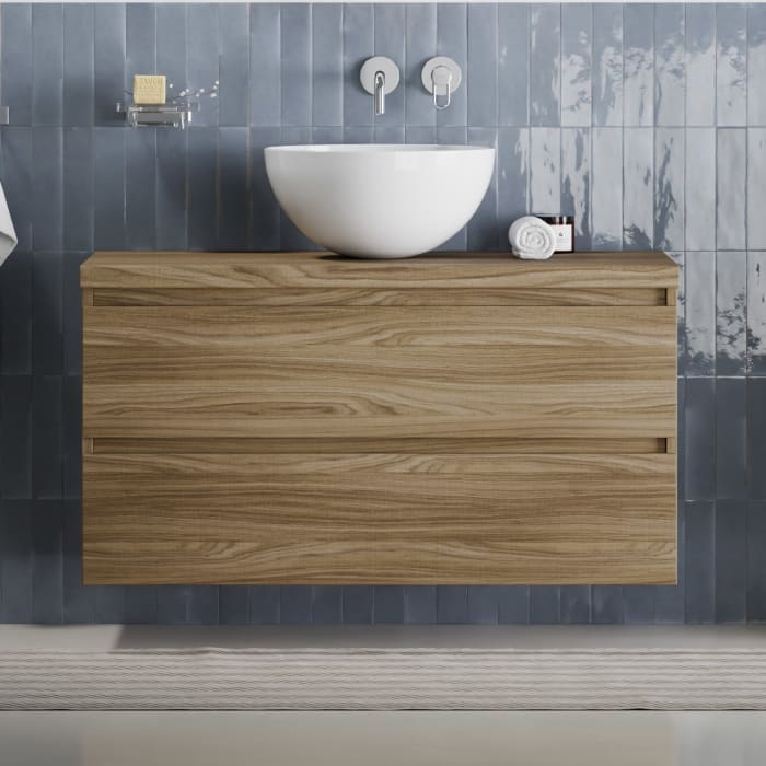 pianura Stella Waschtischunterschrank 100,5 cm mit Aufsatzwaschtisch Emma