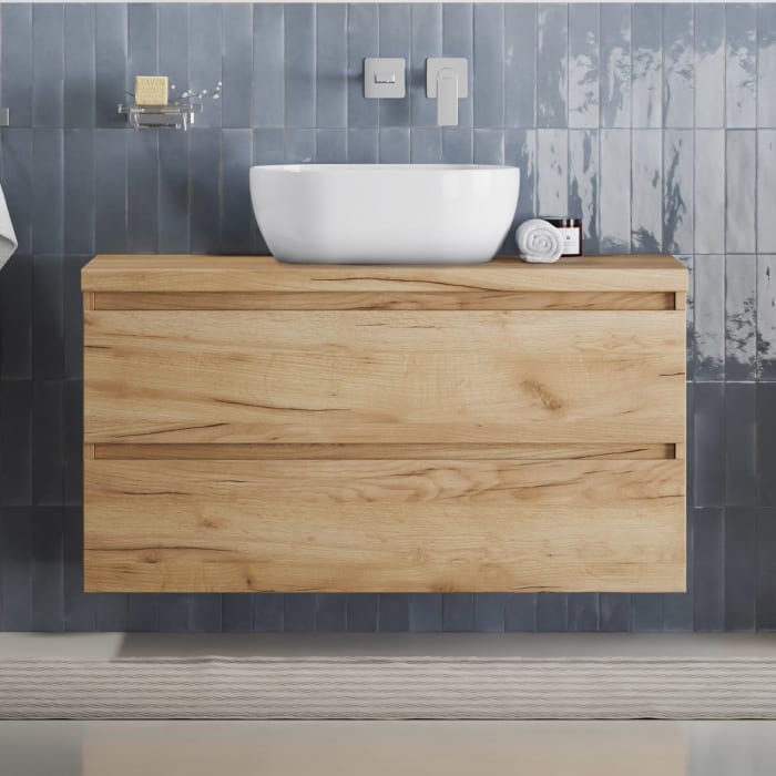 pianura Stella Waschtischunterschrank 100,5 cm mit Aufsatzwaschtisch Mond