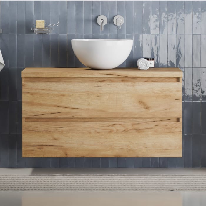 pianura Stella Waschtischunterschrank 100,5 cm mit Aufsatzwaschtisch Emma