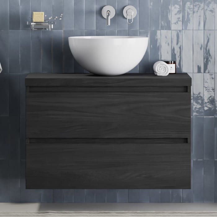 pianura Stella Waschtischunterschrank 80,5 cm mit Aufsatzwaschtisch Emma