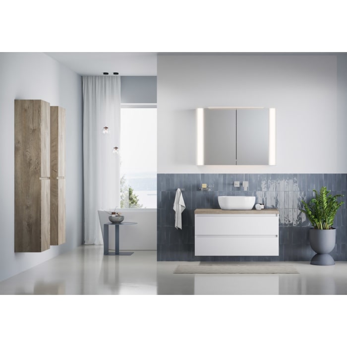 pianura Stella Waschtischunterschrank 100,5 cm mit Aufsatzwaschtisch Mond