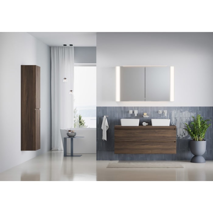 pianura Stella Waschtischunterschrank 140,5 cm mit Doppel-Aufsatzwaschtisch Sole