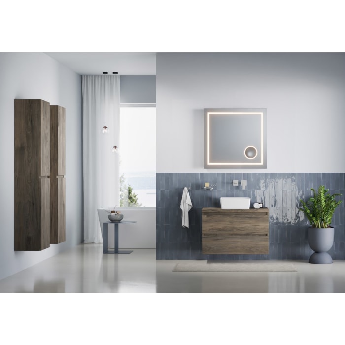 pianura Stella Waschtischunterschrank 80,5 cm mit Aufsatzwaschtisch Sole