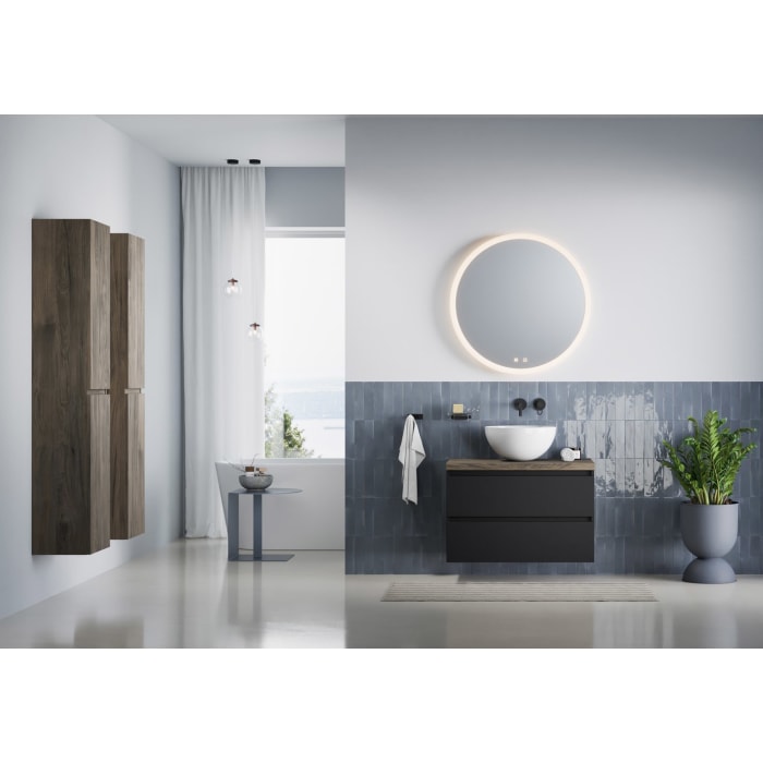 pianura Stella Waschtischunterschrank 80,5 cm mit Aufsatzwaschtisch Emma