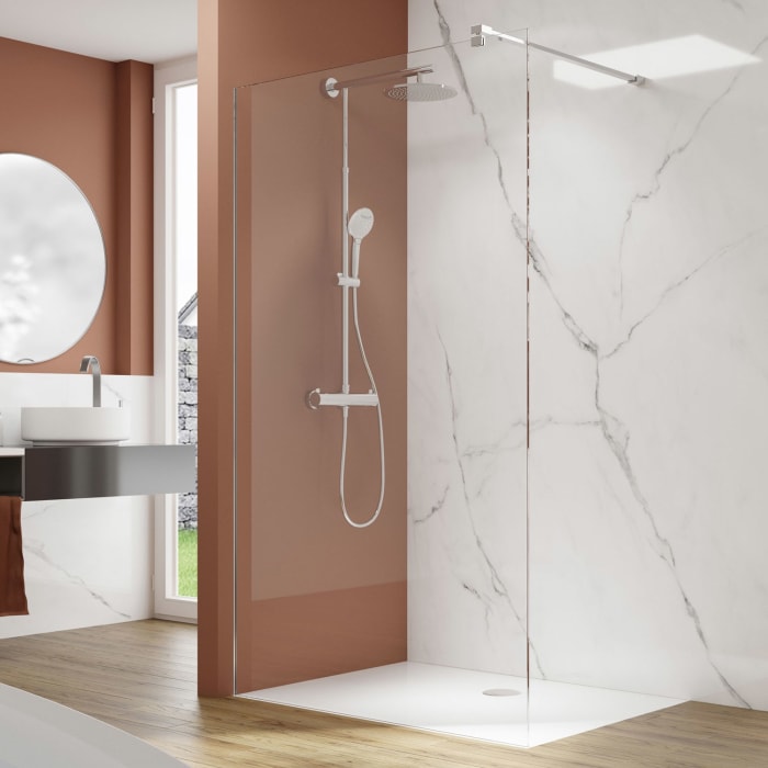 pianura Viola Walk-In Glaselement 100 x 200 cm