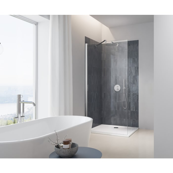 pianura Emilia mineral Duschwanne 100 x 100 x 3 cm mit Antirutsch