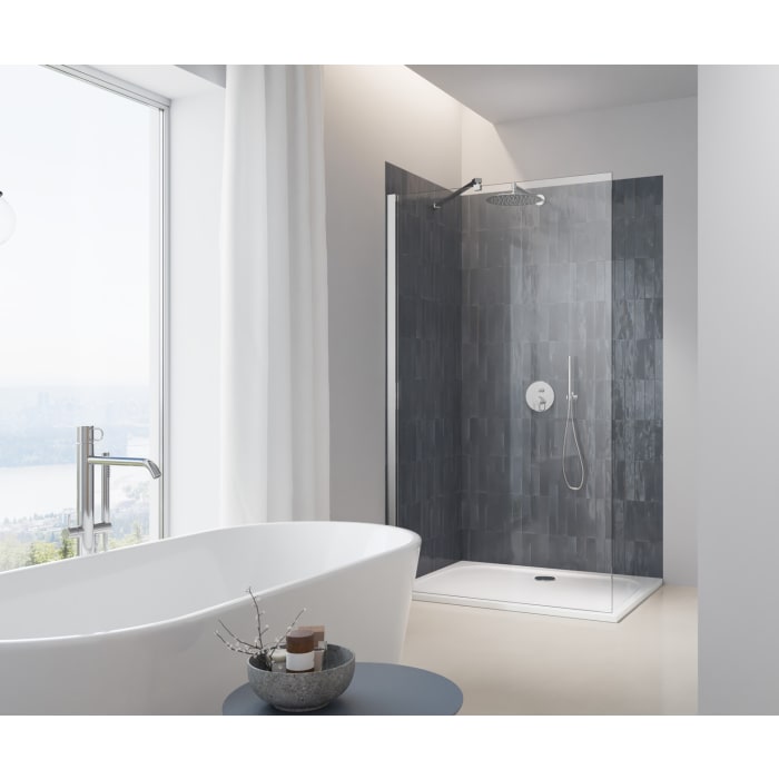 pianura Emilia mineral Duschwanne 90 x 75 x 3 cm mit Antirutsch