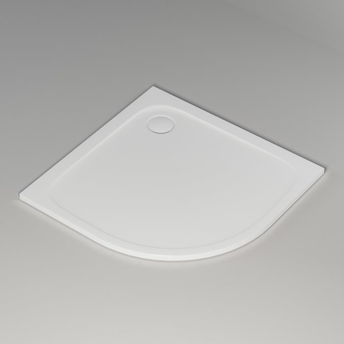 pianura Emilia mineral Viertelkreis-Duschwanne 100 x 100 x 3 cm