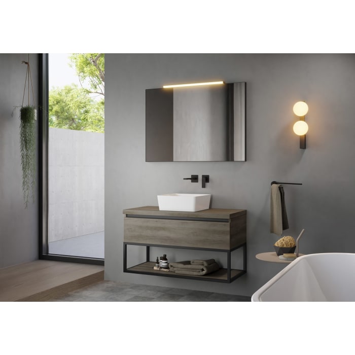 pianura Giulia Badmöbel Set 100,5 cm mit LED-Lichtspiegel