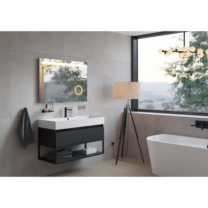 pianura Giulia Waschtisch mit Unterschrank 100 cm, mit 1 Hahnloch