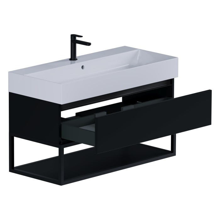 pianura Giulia Waschtisch mit Unterschrank 100 cm, mit 1 Hahnloch