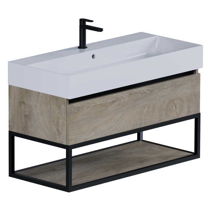 pianura Giulia Waschtisch mit Unterschrank 100 cm, mit 1 Hahnloch