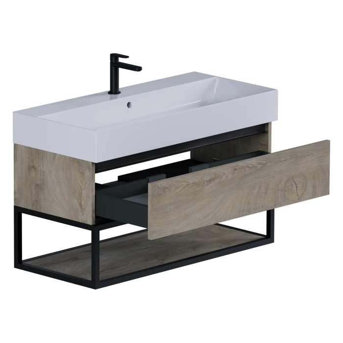pianura Giulia Waschtisch mit Unterschrank 100 cm, mit 1 Hahnloch
