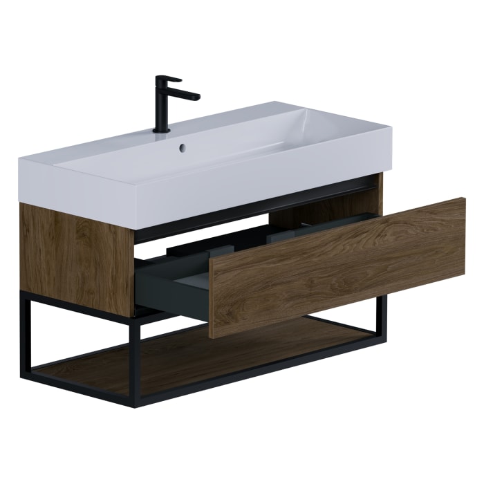 pianura Giulia Waschtisch mit Unterschrank 100 cm, mit 1 Hahnloch