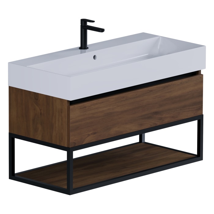 pianura Giulia Waschtisch mit Unterschrank 100 cm, mit 1 Hahnloch