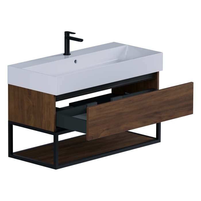 pianura Giulia Waschtisch mit Unterschrank 100 cm, mit 1 Hahnloch