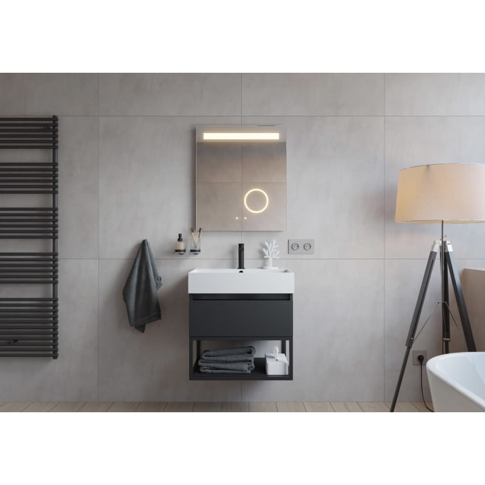 pianura Giulia Waschtisch mit Unterschrank 60 cm, mit 1 Hahnloch