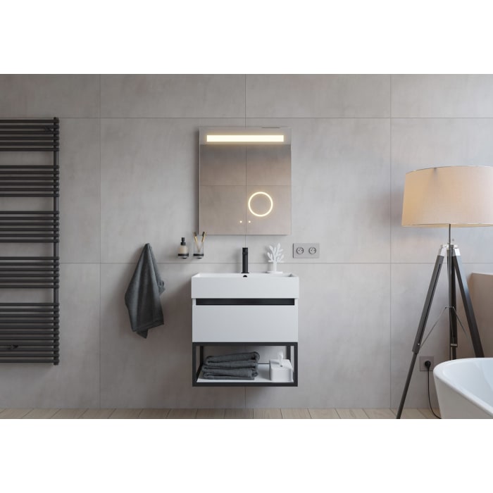 pianura Giulia Waschtisch mit Unterschrank 60 cm, mit 1 Hahnloch