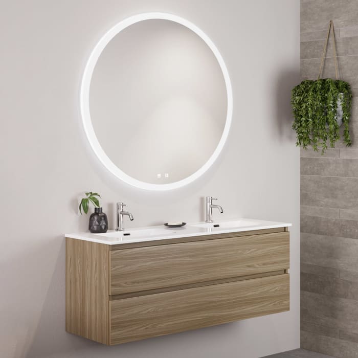 pianura Stella Badmöbel Set 122 cm mit LED-Lichtspiegel