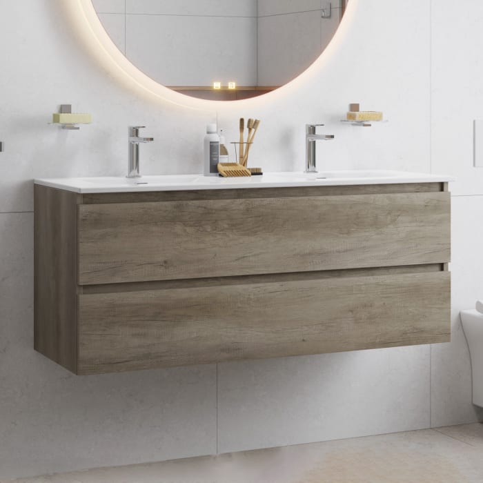 pianura Stella Doppelwaschtisch mit Unterschrank 122 cm