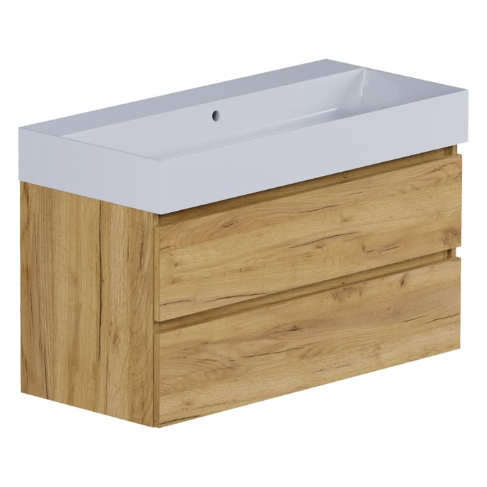 pianura Stella Waschtisch mit Unterschrank 101 cm, ohne Hahnloch