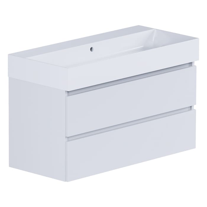 pianura Stella Waschtisch mit Unterschrank 101 cm, ohne Hahnloch