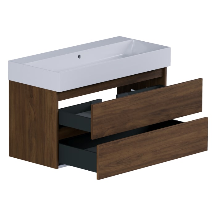 pianura Stella Waschtisch mit Unterschrank 101 cm, ohne Hahnloch