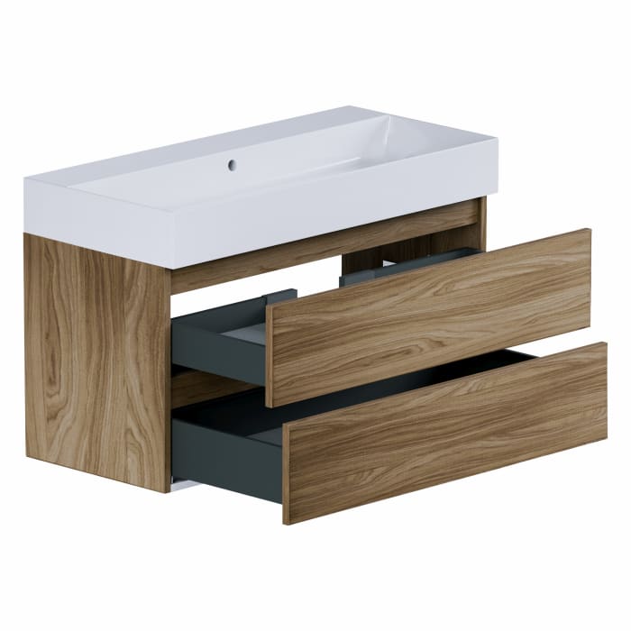 pianura Stella Waschtisch mit Unterschrank 101 cm, ohne Hahnloch