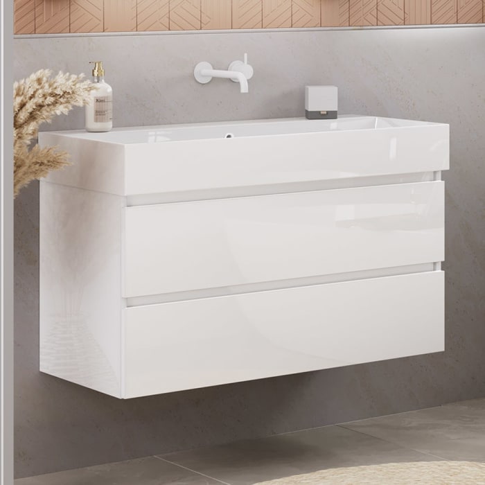 pianura Stella Waschtisch mit Unterschrank 81 cm, ohne Hahnloch