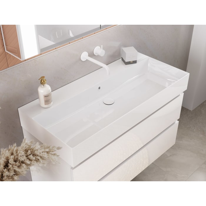 pianura Stella Waschtisch mit Unterschrank 81 cm, ohne Hahnloch