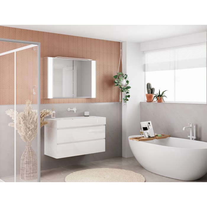 pianura Stella Waschtisch mit Unterschrank 81 cm, ohne Hahnloch