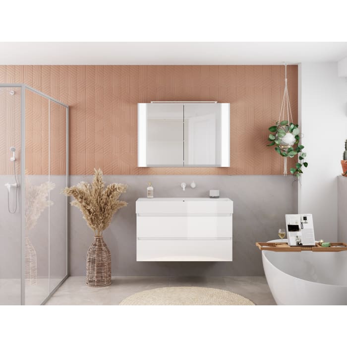 pianura Stella Waschtisch mit Unterschrank 81 cm, ohne Hahnloch