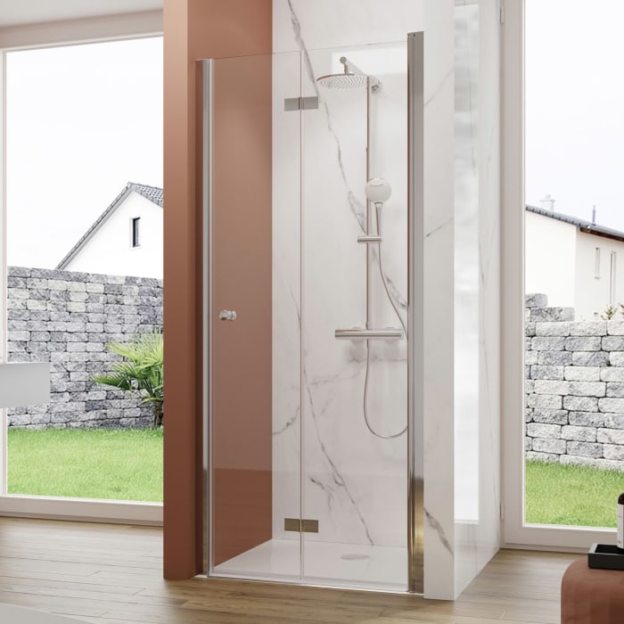 pianura Viola Drehfalttür für Nische 100 x 200 cm, Anschlag rechts