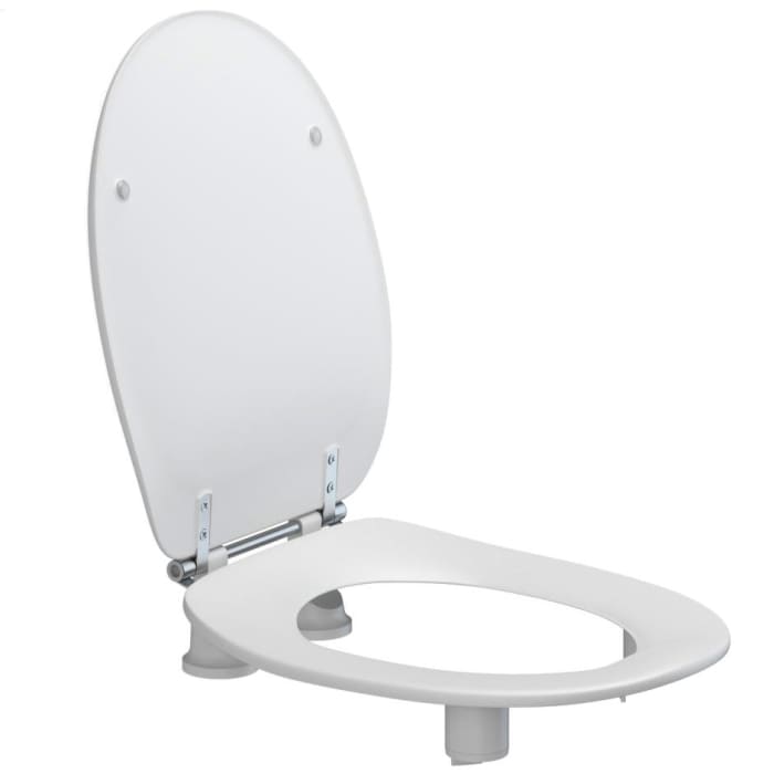 Pressalit WC-Sitz Dania R43  50mm erhöht, mit Deckel und Spritzblende