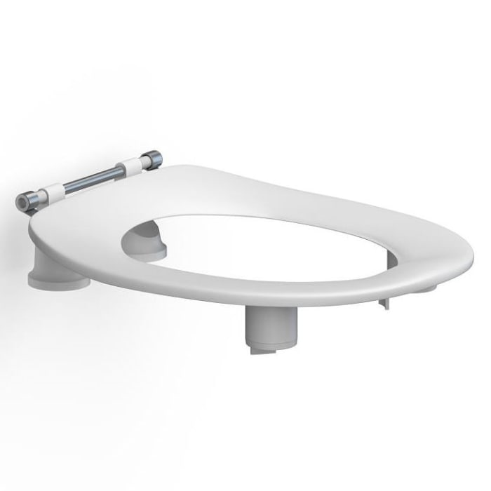 Pressalit WC-Sitz Dania R23 Sitzerhöhung, ohne Deckel, 50mm erhöht