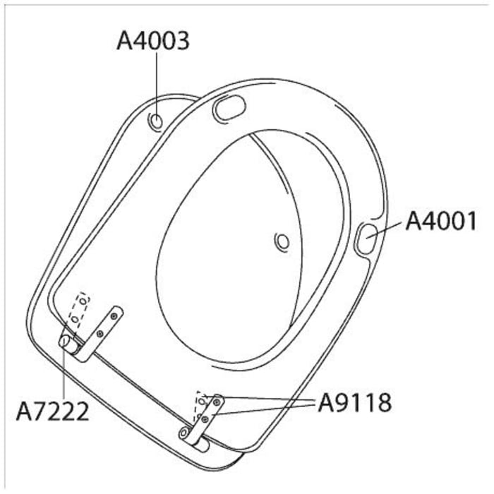 Pressalit Gleitbuchse A7222 mit Distanzkante, grau
