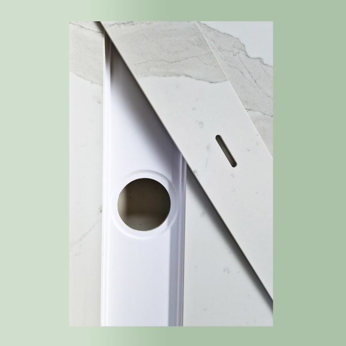 progettobagno Diamante Duschwanne 100 x 100 x 3,3 cm Feinsteinzeug Laminam®