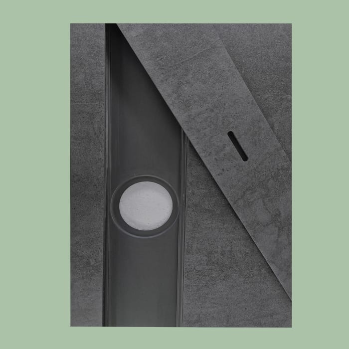 progettobagno Diamante Duschwanne 90 x 180 x 3,3 cm Feinsteinzeug Laminam®