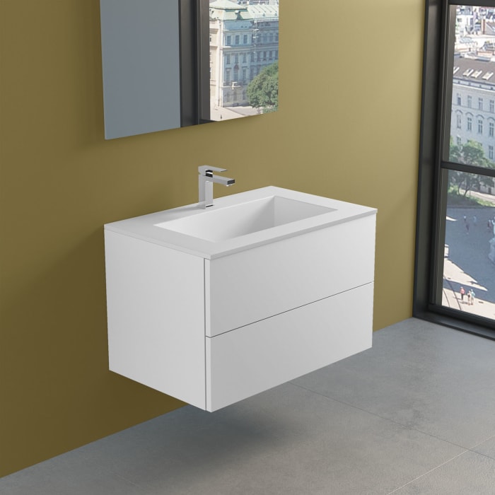 progettobagno Elba Lago Waschtisch mit Unterschrank 80 cm