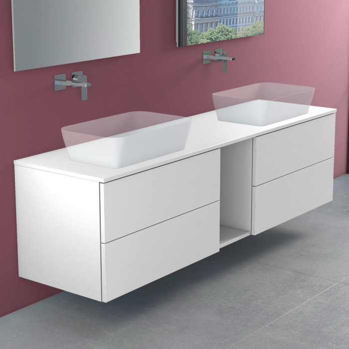 progettobagno Elba Modular Doppel- Waschtischkonsole 190 cm